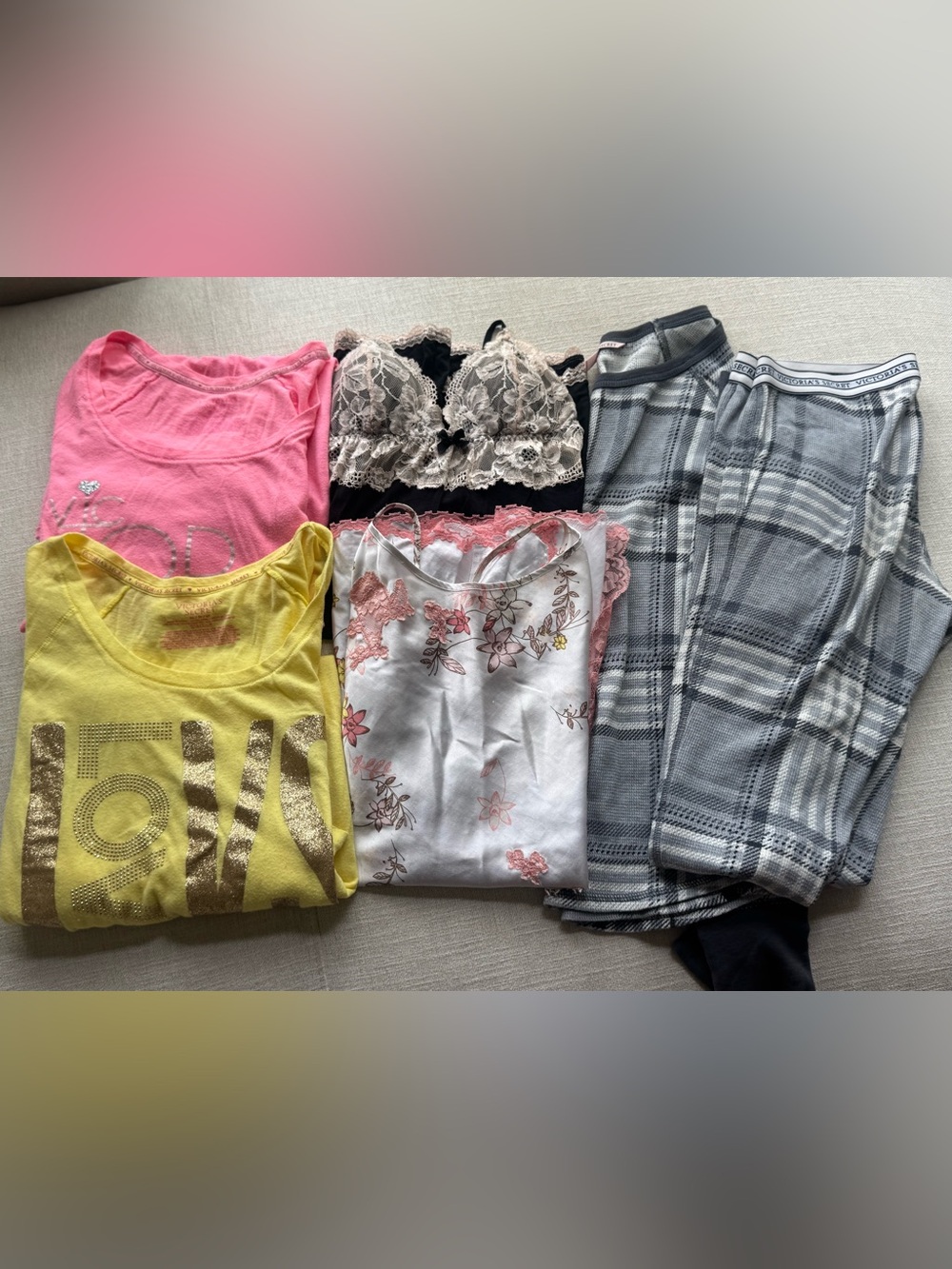 💕 Victoria’s Secret Women’s Lingerie Pajama Bundle 6- Set– XS